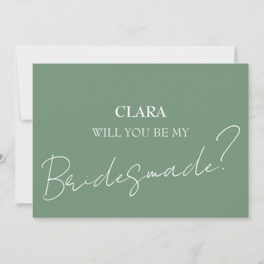 Invitation Red Roses Boho Mariage Bridesmade (Devant)