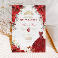 Red Roses Quinceañera Mis Quince 15e anniversaire