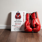 Invitation Red Rumble First Knockout Boxing Anniversaire