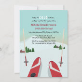 Invitation Red Skis (Devant)