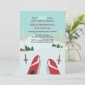 Invitation Red Skis (Debout devant)