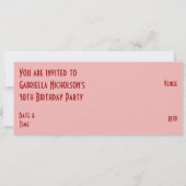 Invitation Red Star 'PARTY' rose long (Dos)