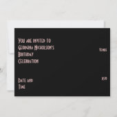 Invitation Red Star 'VIP PASS' horizontal noir dos (Dos)