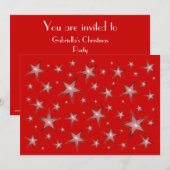 Invitation Red Stars (Devant / Derrière)