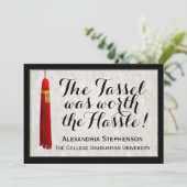 Invitation Red Tassel Worth Hassle Dit Diplôme D'Études Unive (Debout devant)