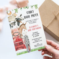 Red Tractor Farm Animaux 2e anniversaire