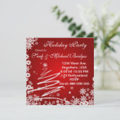 Invitation Red Velvet Holiday Party (Debout devant)