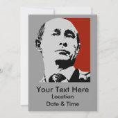 Invitation Red Vladimir Poutine (Devant)