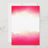 Invitation Red Watercolor High School Classe Réunion Modèle (Dos)