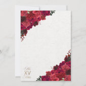 Invitation Red Western Charra Princesse Ranchero Quinceanera (Dos)