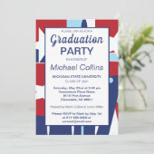 Invitation Red White and Blue Party (Debout devant)
