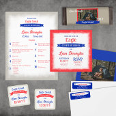 Invitation Red, White & Blue Eagle Court of Honor Party