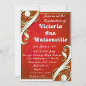 Invitation Red White Graduation 2025 (Dos)