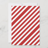 Invitation Red White Green Pôle Nord Fête Anniversaire (Dos)