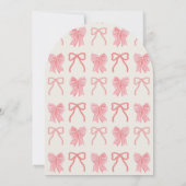 Invitation Red White & I Do Bow Blue Stripes Bridal Shower (Dos)