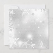 Invitation Red White Lights Tree fête de Noël (Dos)