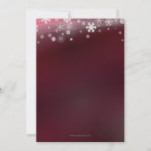 Invitation Red White Snowflakes Corporate Holiday Party (Dos)