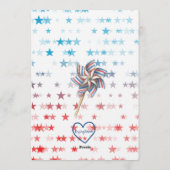 Invitation Red, White, & Two, 2nd Birthday (Dos)