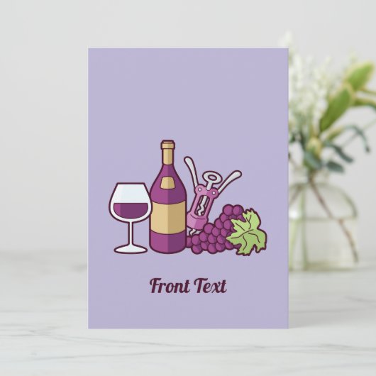 Invitation Red Wine (Debout devant)