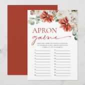 Invitation Red Winter Noël Fête des mariées Apron Jeu (Devant / Derrière)