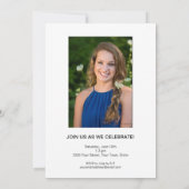 Invitation Rédigé à la main 2023 Photo Arch Graduation Party (Dos)