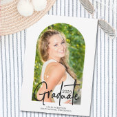 Invitation Rédigé à la main 2023 Photo Arch Graduation Party