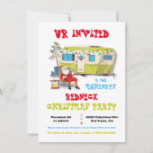 Invitation Redneck White Trash Noël Trailer Party Invit (Devant)