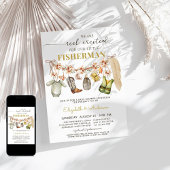 Invitation Reel Excité Petit Baby shower Pêcheur