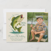 Invitation Reel in the Fun Fishing Birthday Photo (Devant)