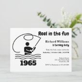 Invitation Reel in the Fun Modern Fisherman 60e anniversaire (Debout devant)