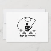 Invitation Reel in the Fun Modern Fisherman 60e anniversaire (Dos)