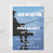 Invitation Reel in the Fun Sunset Fisherman 60e anniversaire (Devant)