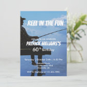 Invitation Reel in the Fun Sunset Fisherman 60e anniversaire (Debout devant)