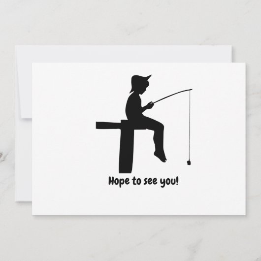 Invitation Reel moderne dans le Pêcheur amusant 60e anniversa (Dos)