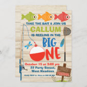 Invitation Reeling dans le grand premier anniversaire (Devant / Derrière)