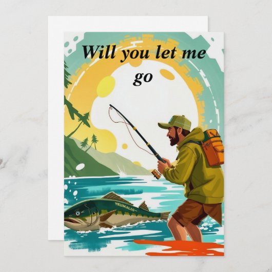 Invitation Reeling in Adventure : A Day Fishing Bliss (Devant / Derrière)