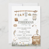 Invitation Reeling In Joy Fishing Baby shower Garçon (Devant)