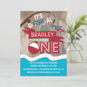 Invitation Reeling In The Big One Pêche 1er Anniversaire (Debout devant)