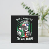 Invitation Refaire la Saint-Patrick Grande Encore Drôle Trump (Debout devant)