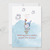 Invitation Refaire l'Amérique Cowboy 4 juillet (Dos)