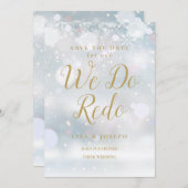 Invitation Refaire le nouveau plan Hiver Enregistrer la date (Devant / Derrière)