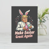Invitation Refaisons Pâques encore une fois Œufs Trump (Debout devant)