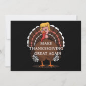 Invitation Refaisons Thanksgiving Great Again Trump Dinde 202 (Devant)