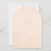 Invitation Reflet Pale Blush Peach Rose Mariage élégant (Dos)