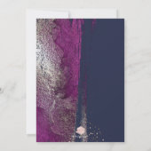 Invitation Reflets de l'Hiver Cassis Pinceaux de Navy (Dos)