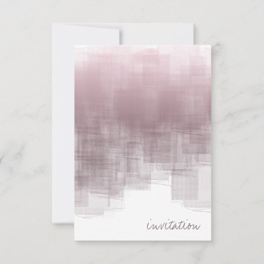 Invitation Réflexion aquarelle ID774 (Dos)