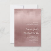 Invitation Réflexion aquarelle répétition cannelle ID774 (Devant)