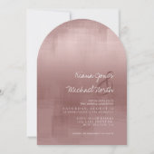 Invitation Réflexions aquarelle Arc Rose de cannelle ID774 (Devant)