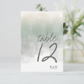 Invitation Réflexions aquarelle Numéro de tableau Numéro d'âg (Debout devant)