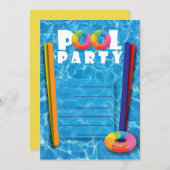 Invitation Réflexions de la partie de pool (Devant / Derrière)